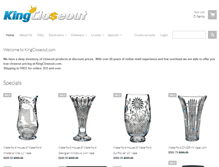 Tablet Screenshot of kingcloseout.com